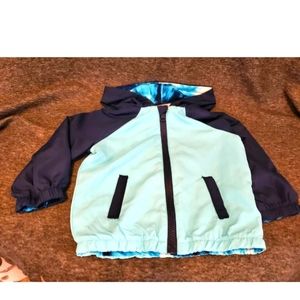 Baby Boys Hooded Spring Jacket Size 18 M - Polyester Spandex